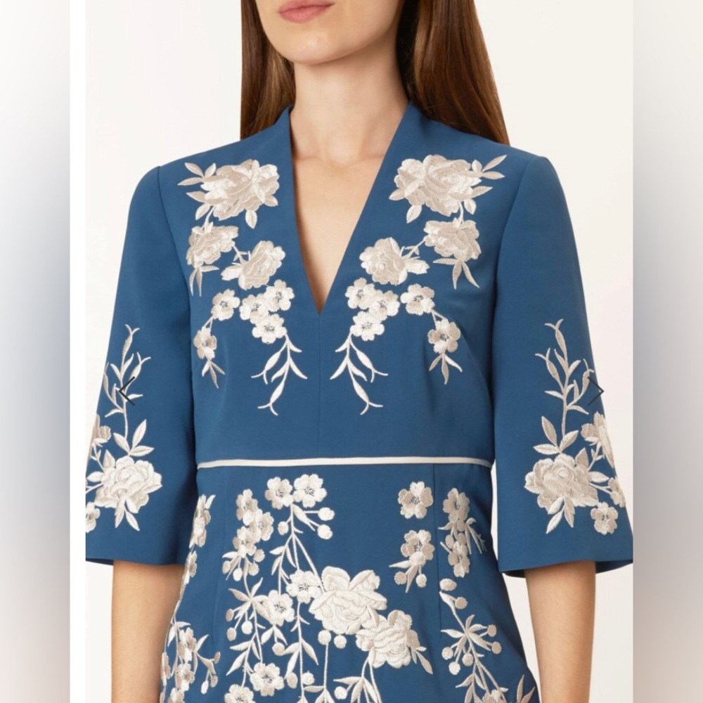 Hobbs London Siobhan Embroidered Sheath Dress